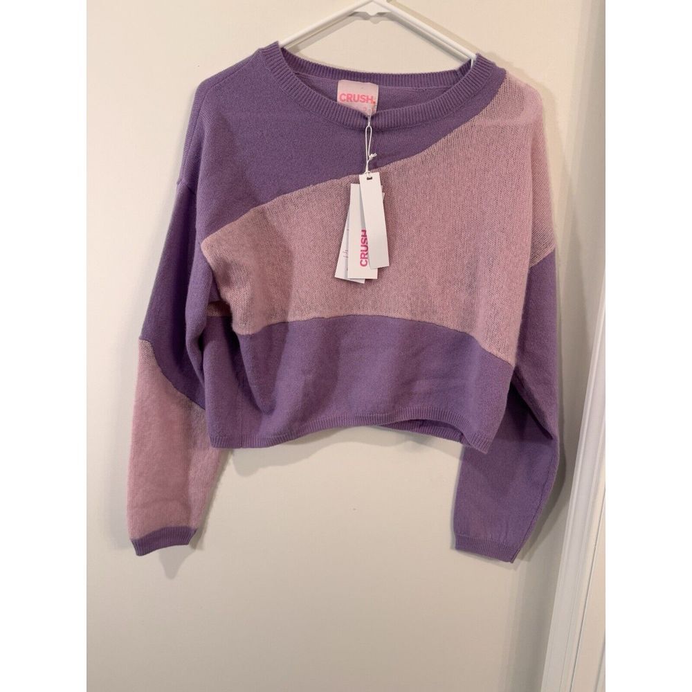 NWT CRUSH Cashmere Purple Tones Sweater Size 0